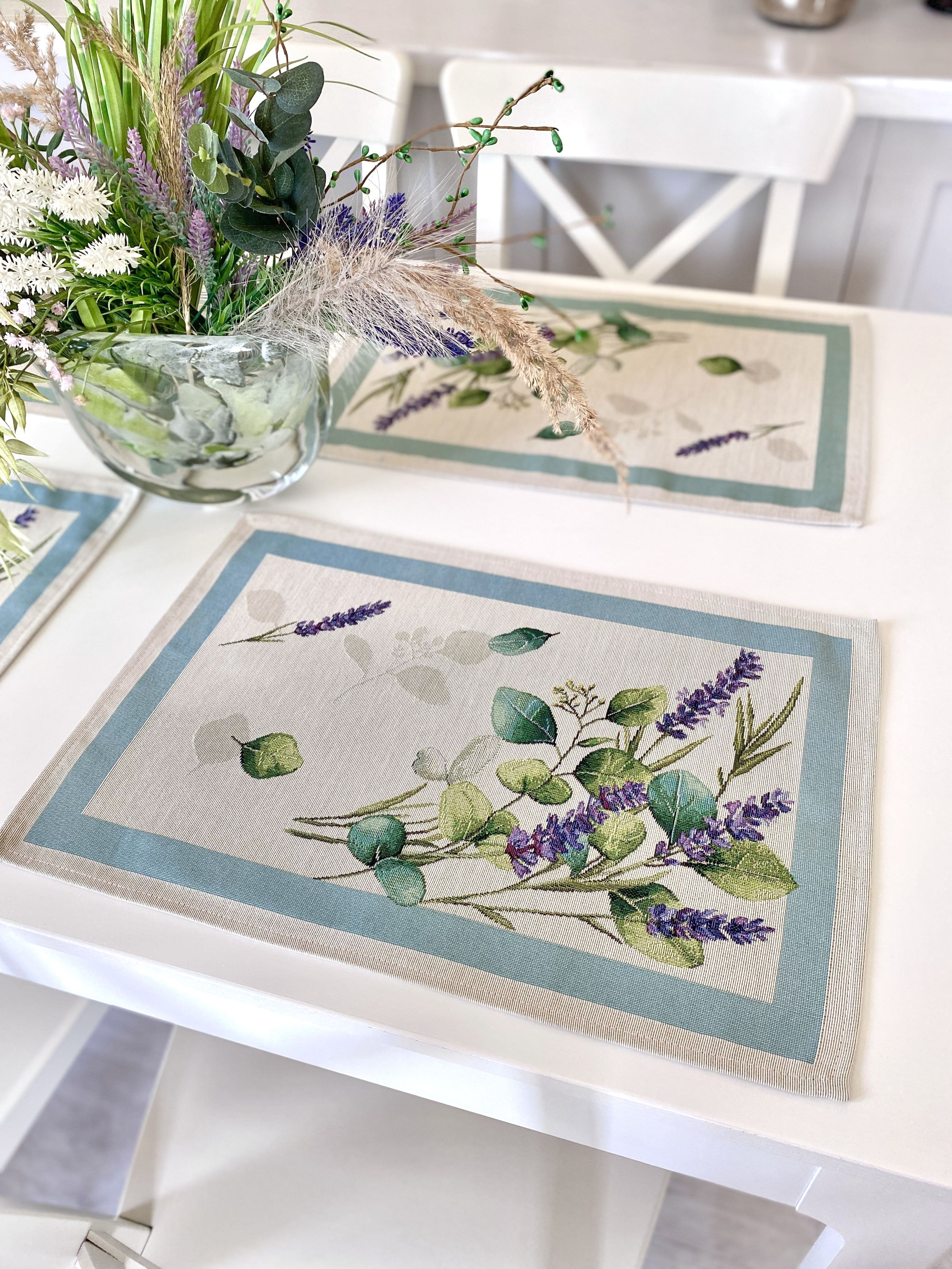 Placemat set «DENTATA» - Premium Gobelin - Textile4Family