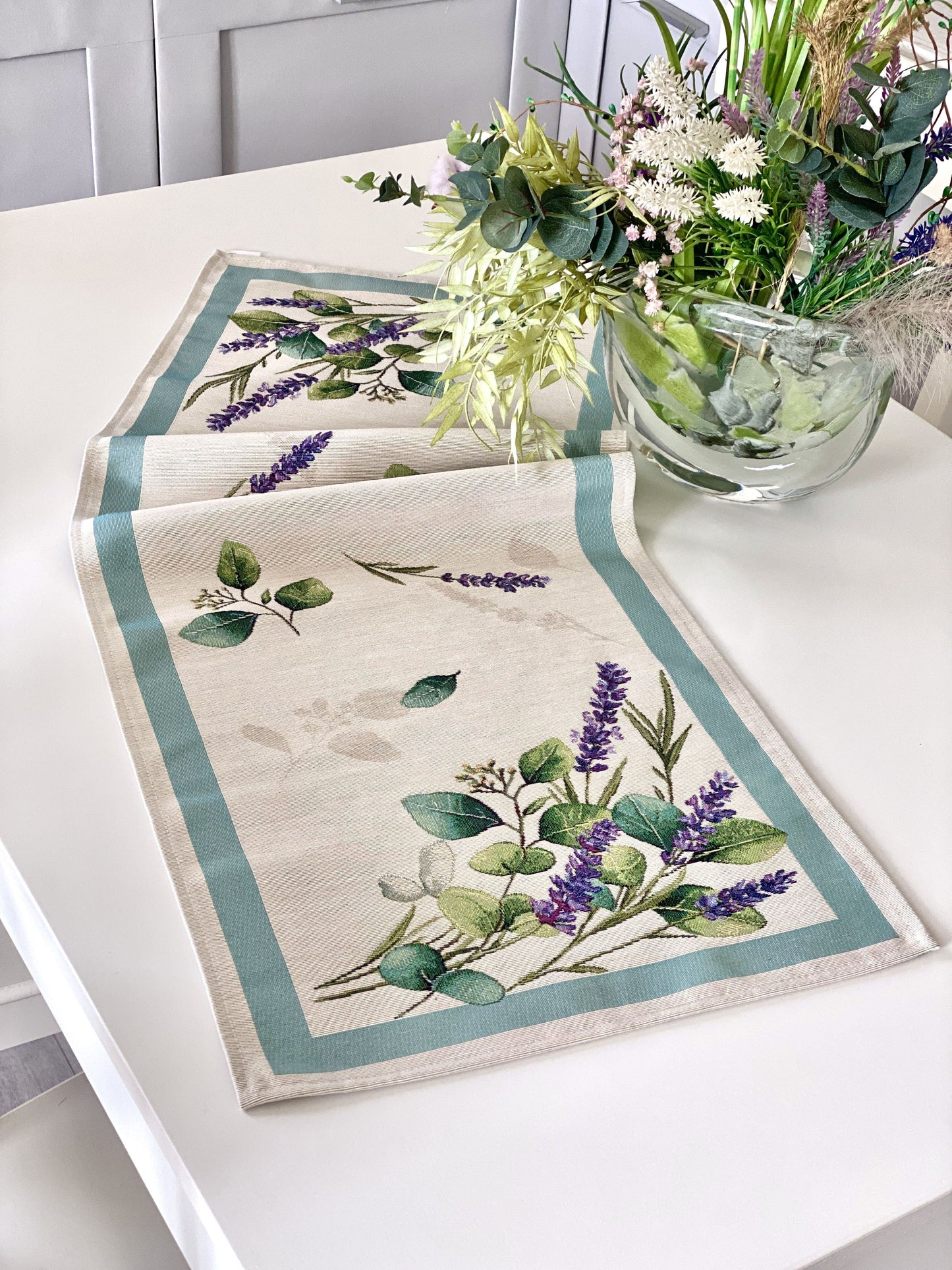 Table Runner «DENTATA» - Premium Gobelin - Textile4Family