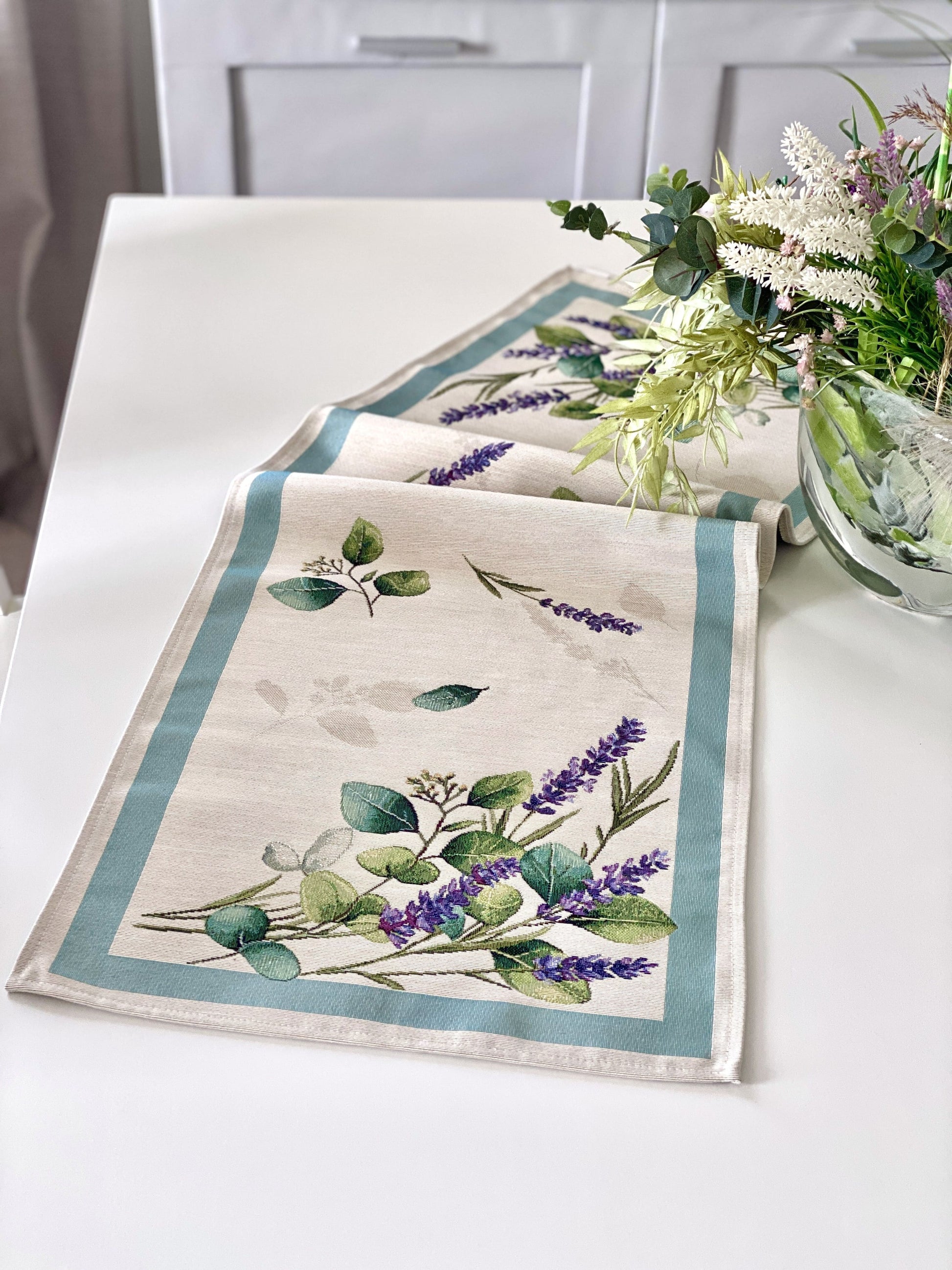 Table Runner «DENTATA» - Premium Gobelin - Textile4Family