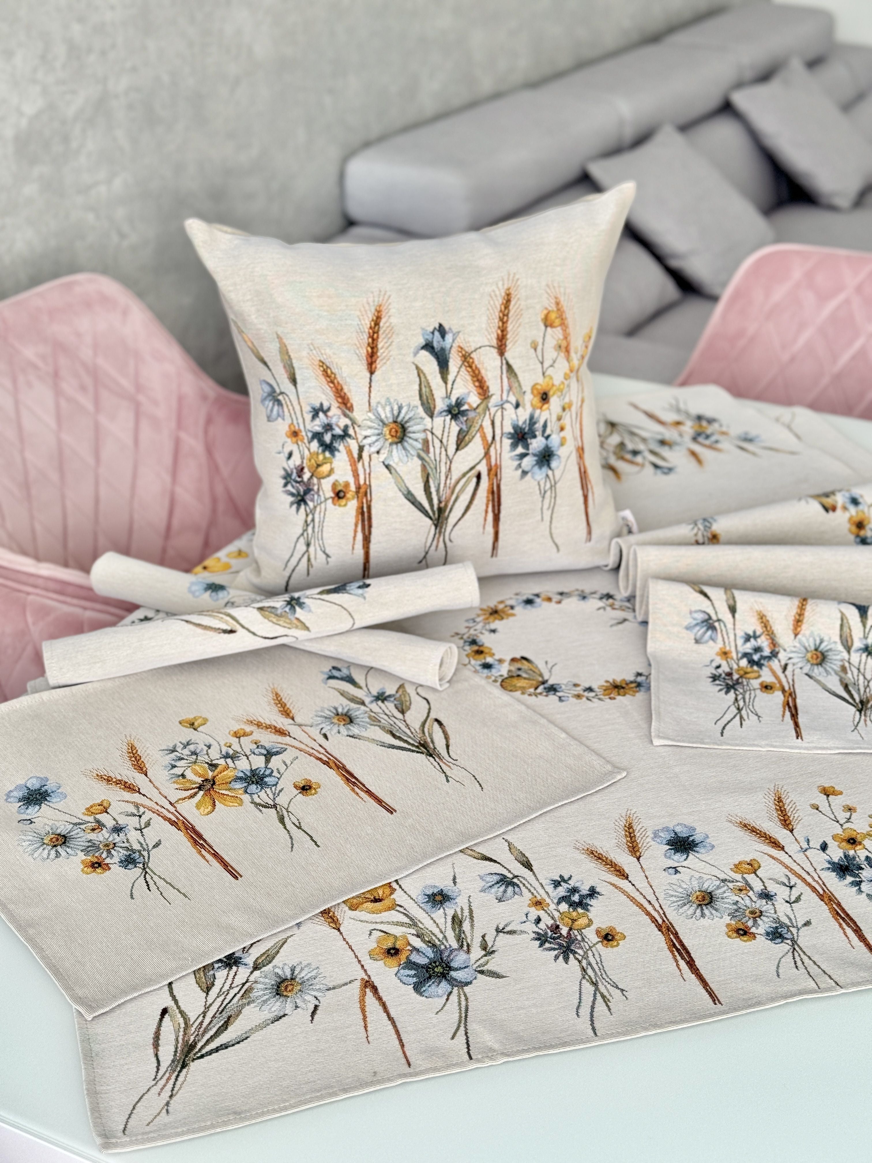 Tapestry Placemats set «Tenderness» Limaso Textile