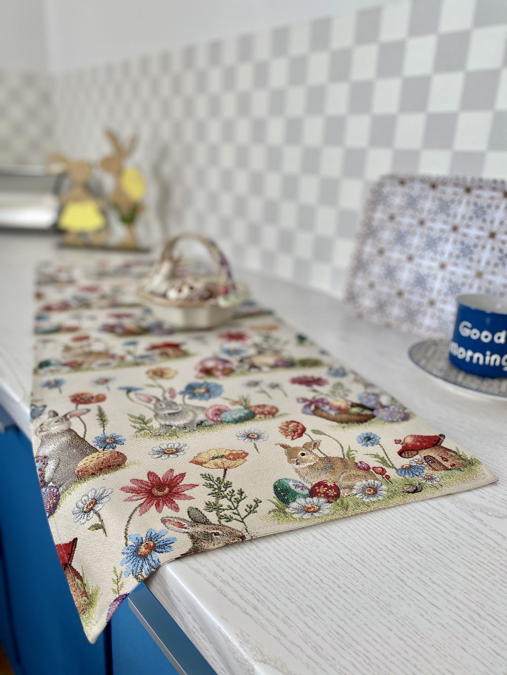 Easter tapestry table runner «Easter glade» Limaso Textile