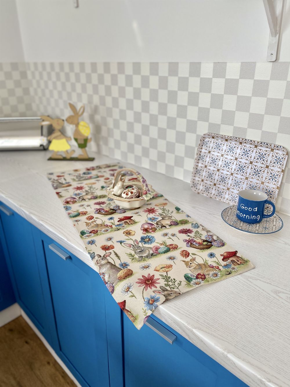Easter tapestry table runner «Easter glade» Limaso Textile