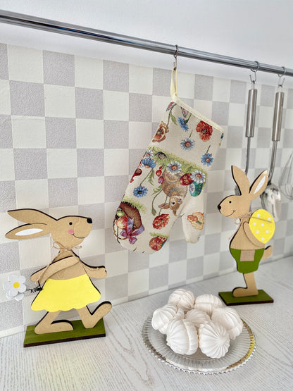 Tapestry oven mitten «Easter glade»