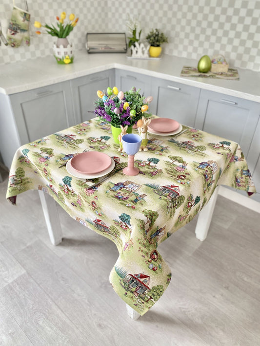 Easter tapestry tablecloth «Easter fun»