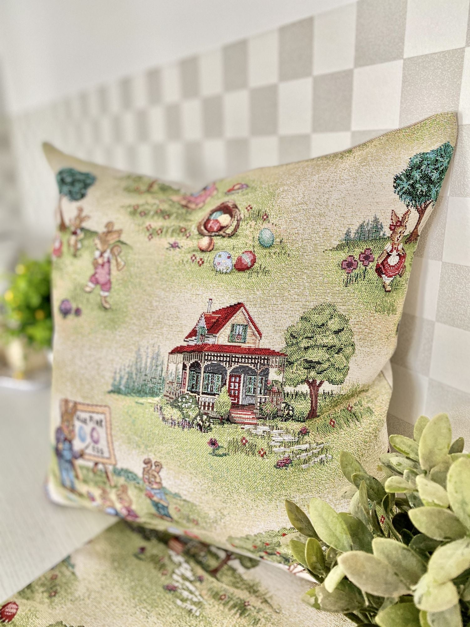 Easter tapestry cushion cover «Easter fun» Limaso Textile