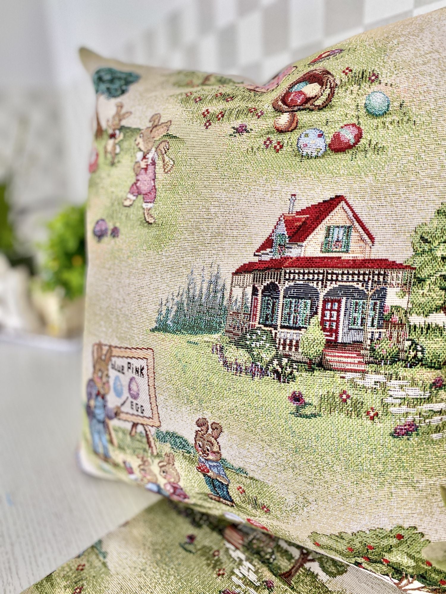 Easter tapestry cushion cover «Easter fun» Limaso Textile