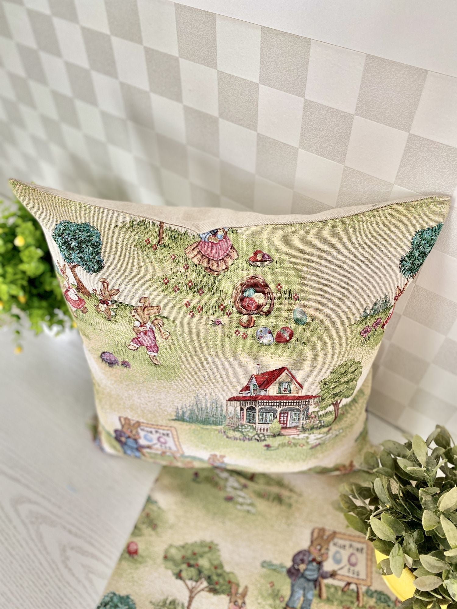 Easter tapestry cushion cover «Easter fun» Limaso Textile