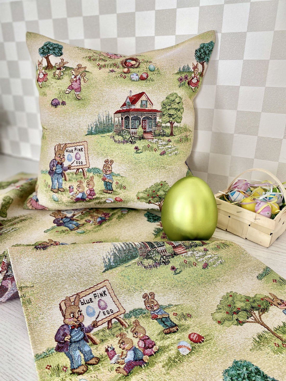 Easter tapestry cushion cover «Easter fun» Limaso Textile