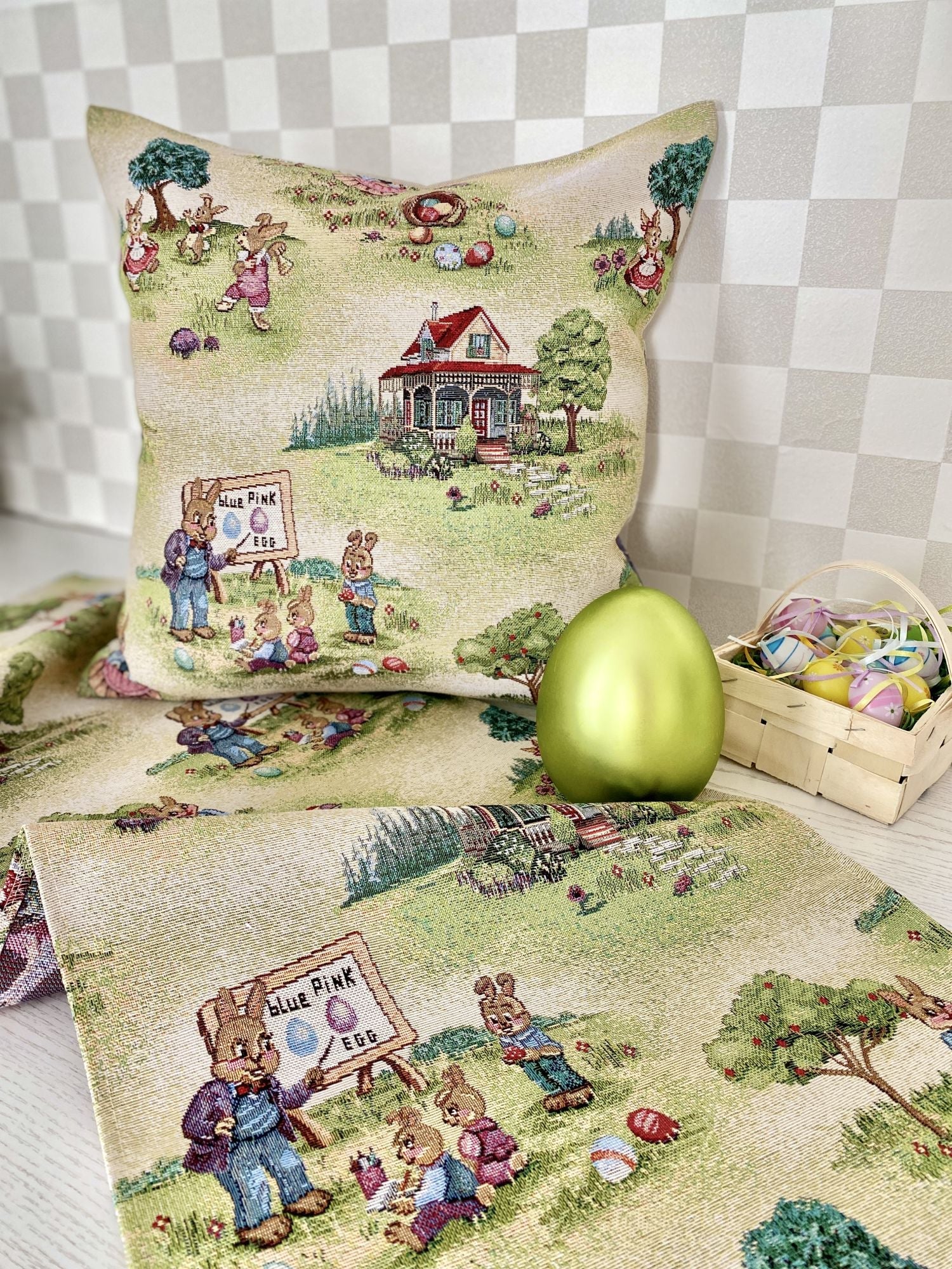 Easter tapestry cushion cover «Easter fun» Limaso Textile