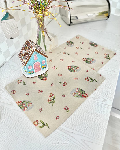 Easter tapestry Placemats set «Spring Easter»