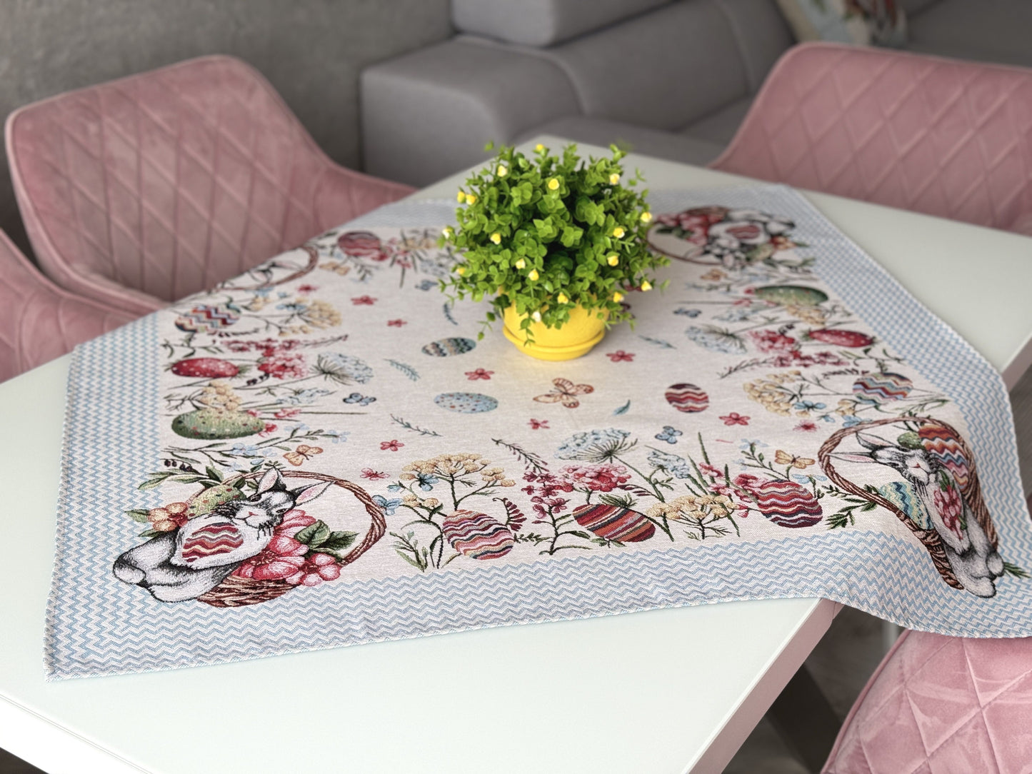 Easter tapestry tablecloth «Easter Fly»