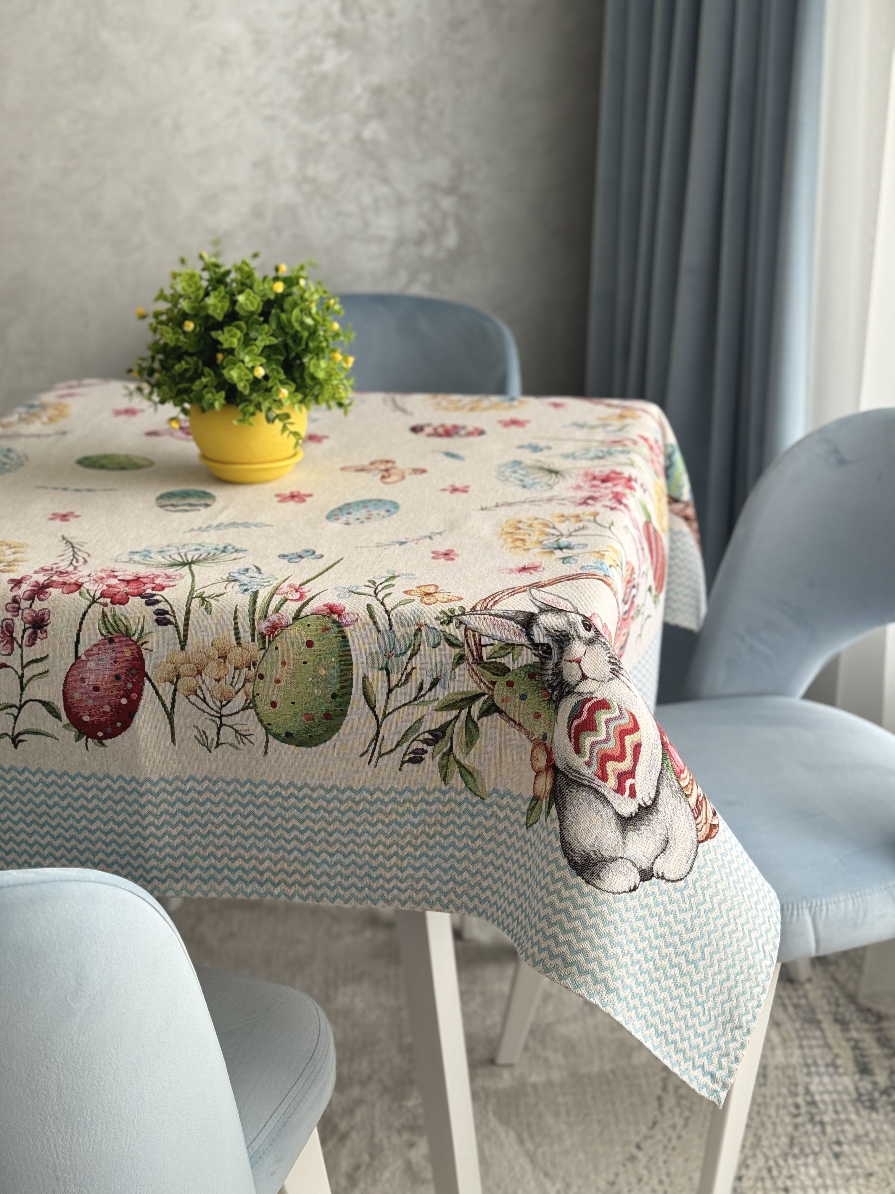 Easter tapestry tablecloth «Easter Fly» Limaso Textile