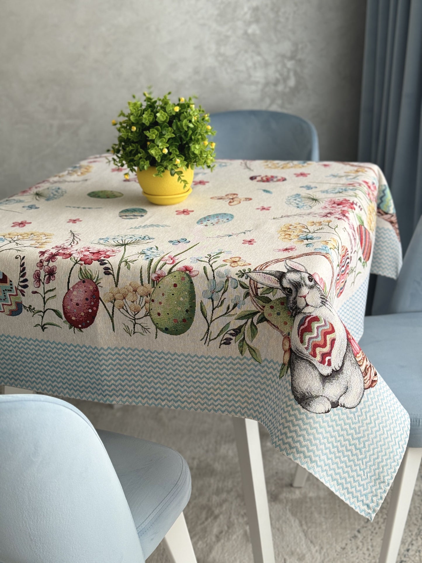 Easter tapestry tablecloth «Easter Fly»