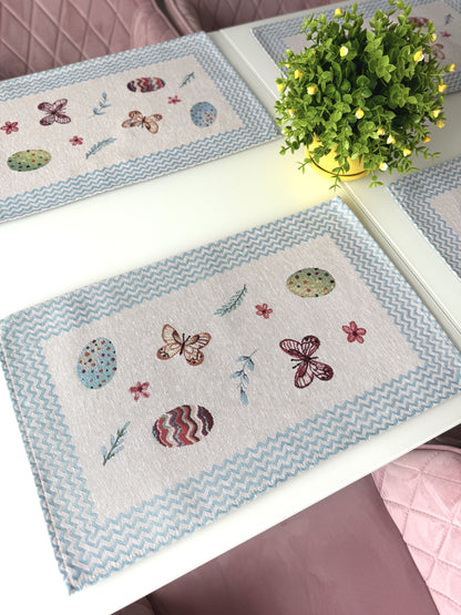 Easter tapestry Placemats set «Easter Fly»