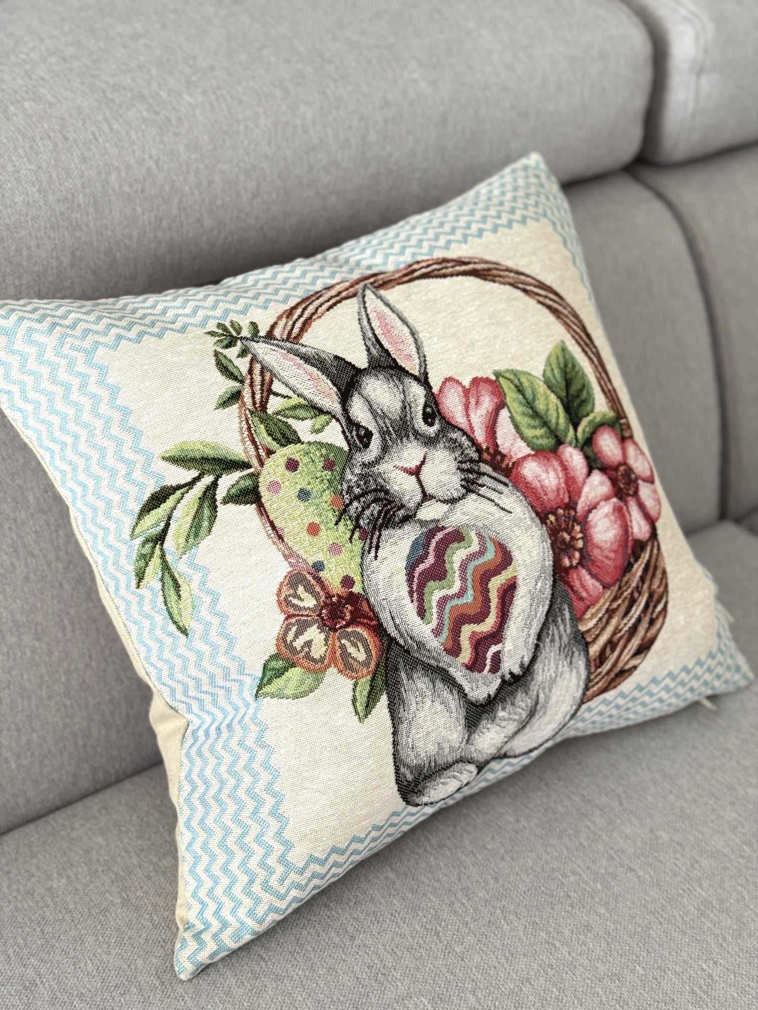 Easter tapestry cushion cover «Easter Fly» Limaso Textile