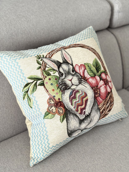 Easter tapestry cushion cover «Easter Fly»