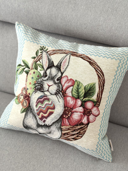 Easter tapestry cushion cover «Easter Fly»