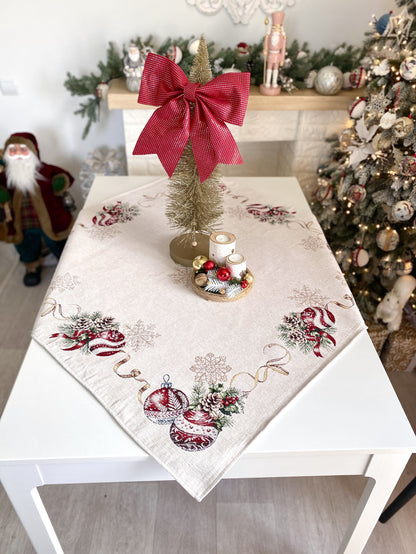 Christmas Tablecloth «Golden Noel Collection» with Microfibre & Golden lurex - Premium Gobelin