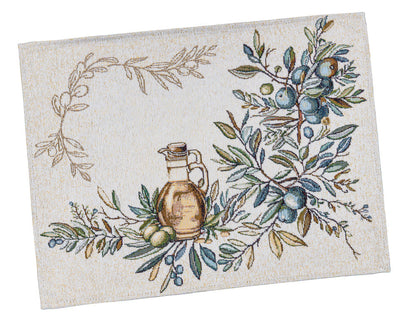 Placemat set «Olive» - Premium Tapestry with Microfibre - Textile4Family
