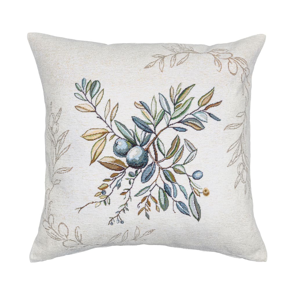 Cushion cover «Olive -1» - Premium Tapestry with Microfibre - Textile4Family