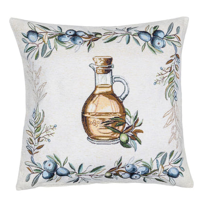 Cushion cover «Olive -2» - Premium Tapestry with Microfibre - Textile4Family