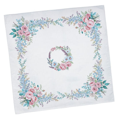 Square tablecloth «Rose» - Premium Tapestry with Microfibre - Textile4Family
