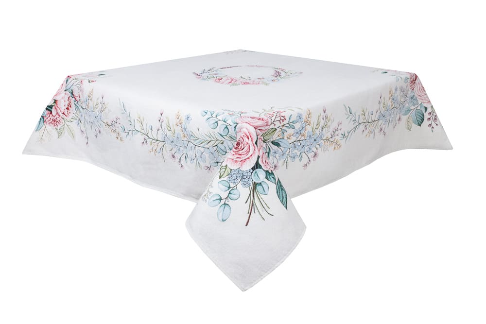 Rectangular tablecloth «Rose» - Premium Tapestry with Microfibre - Textile4Family