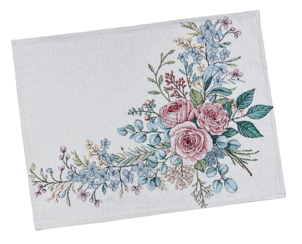 Placemat set «Rose» - Premium Tapestry with Microfibre - Textile4Family