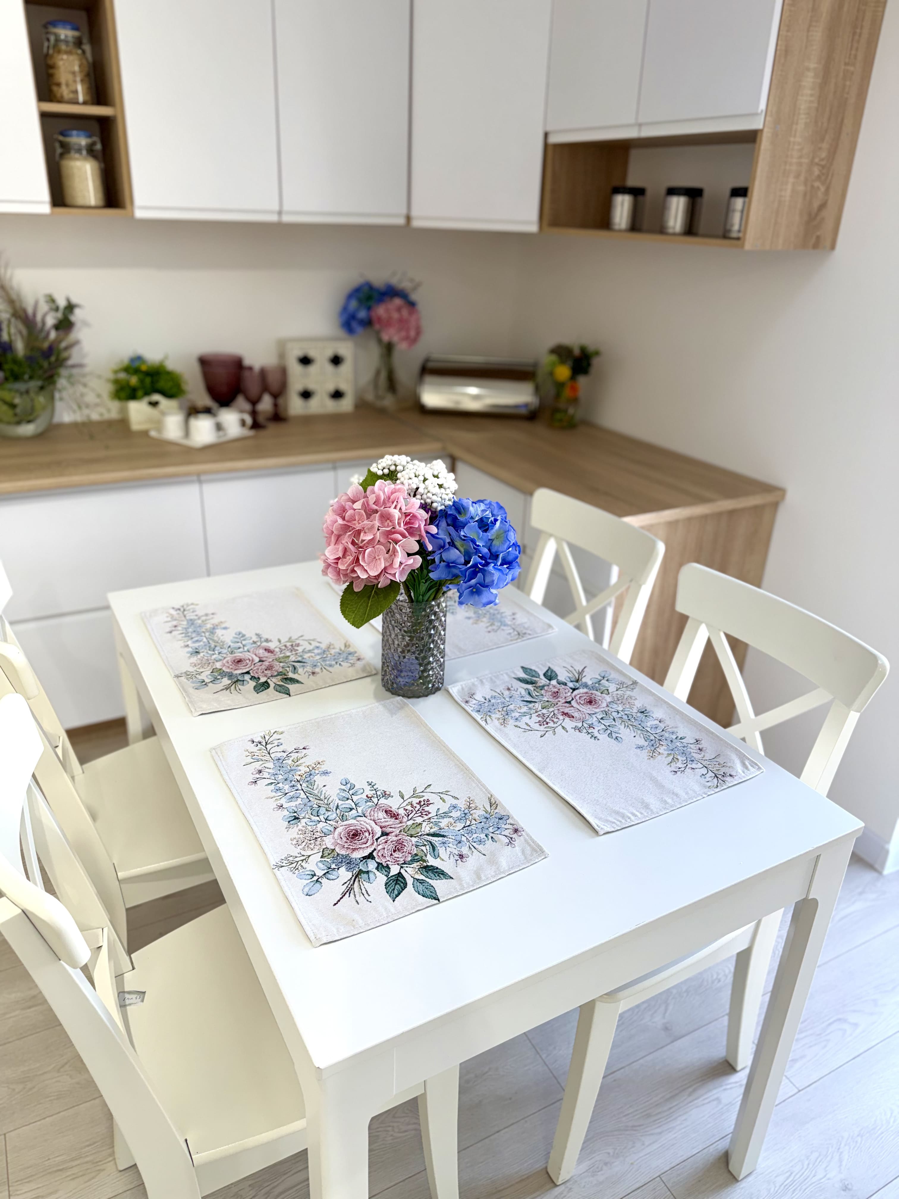Placemat set «Rose» - Premium Tapestry with Microfibre - Textile4Family