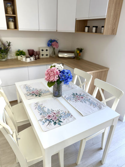 Placemat set «Rose» - Premium Tapestry with Microfibre - Textile4Family