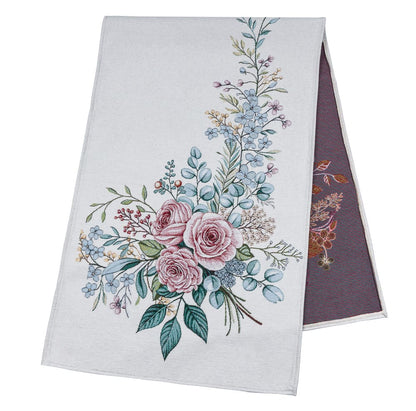 Table Runner «Rose» - Premium Tapestry with Microfibre - Textile4Family