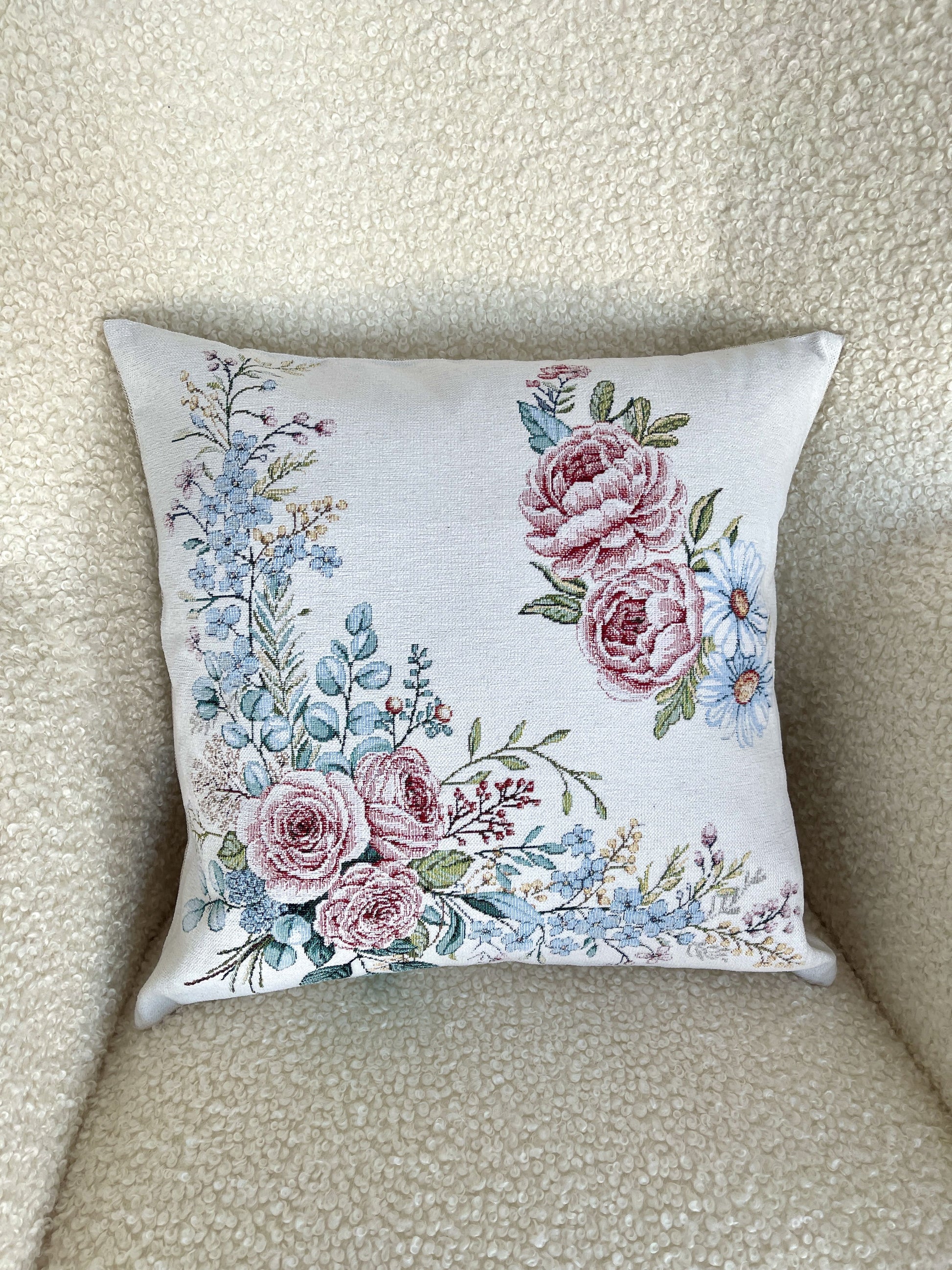 Cushion cover «Rose -1» - Premium Tapestry with Microfibre - Textile4Family