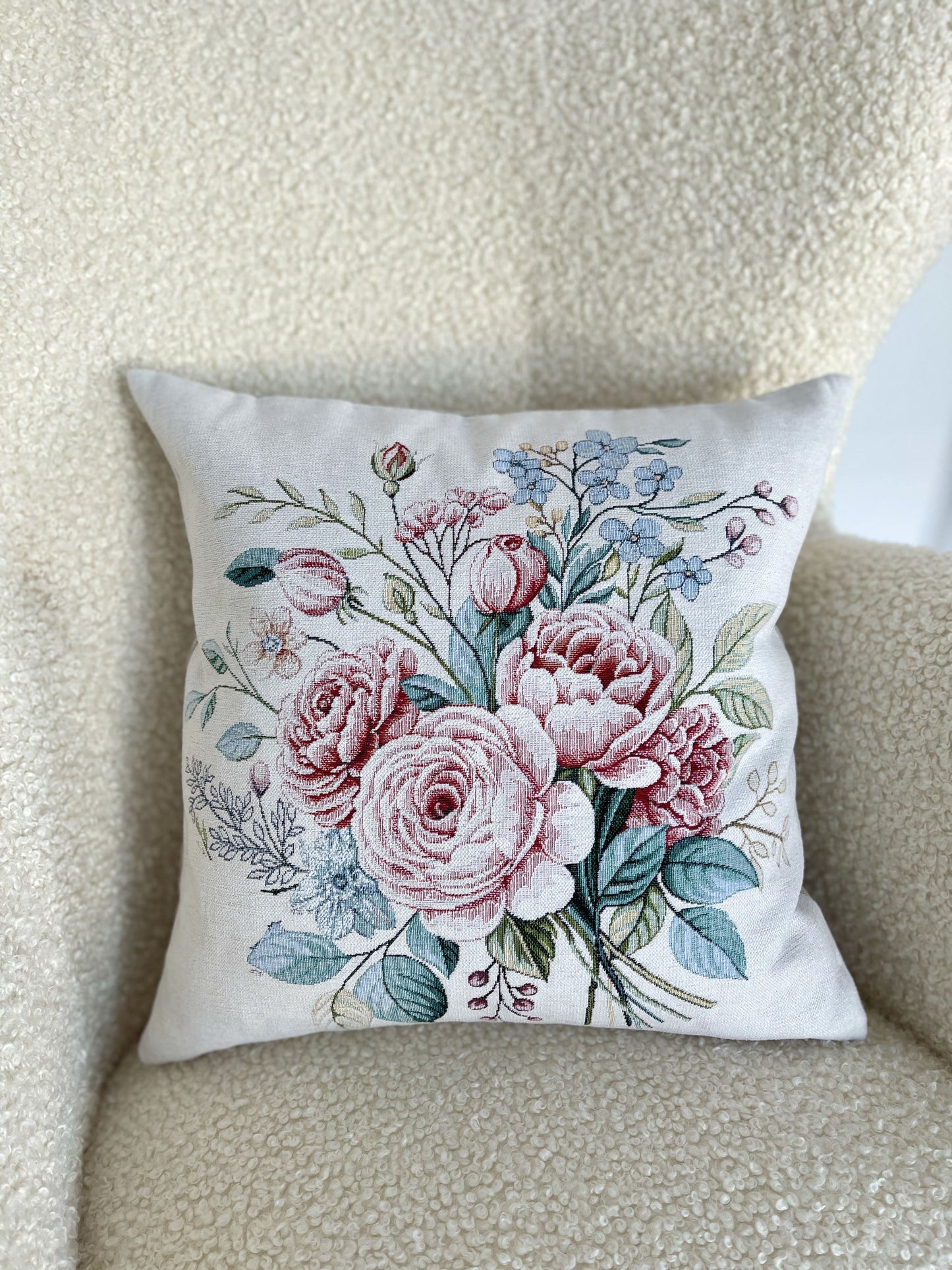 Cushion cover «Rose -2» - Premium Tapestry with Microfibre - Textile4Family
