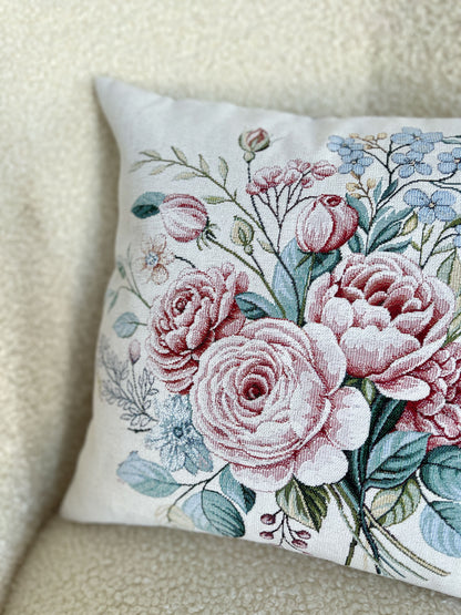 Cushion cover «Rose -2» - Premium Tapestry with Microfibre - Textile4Family