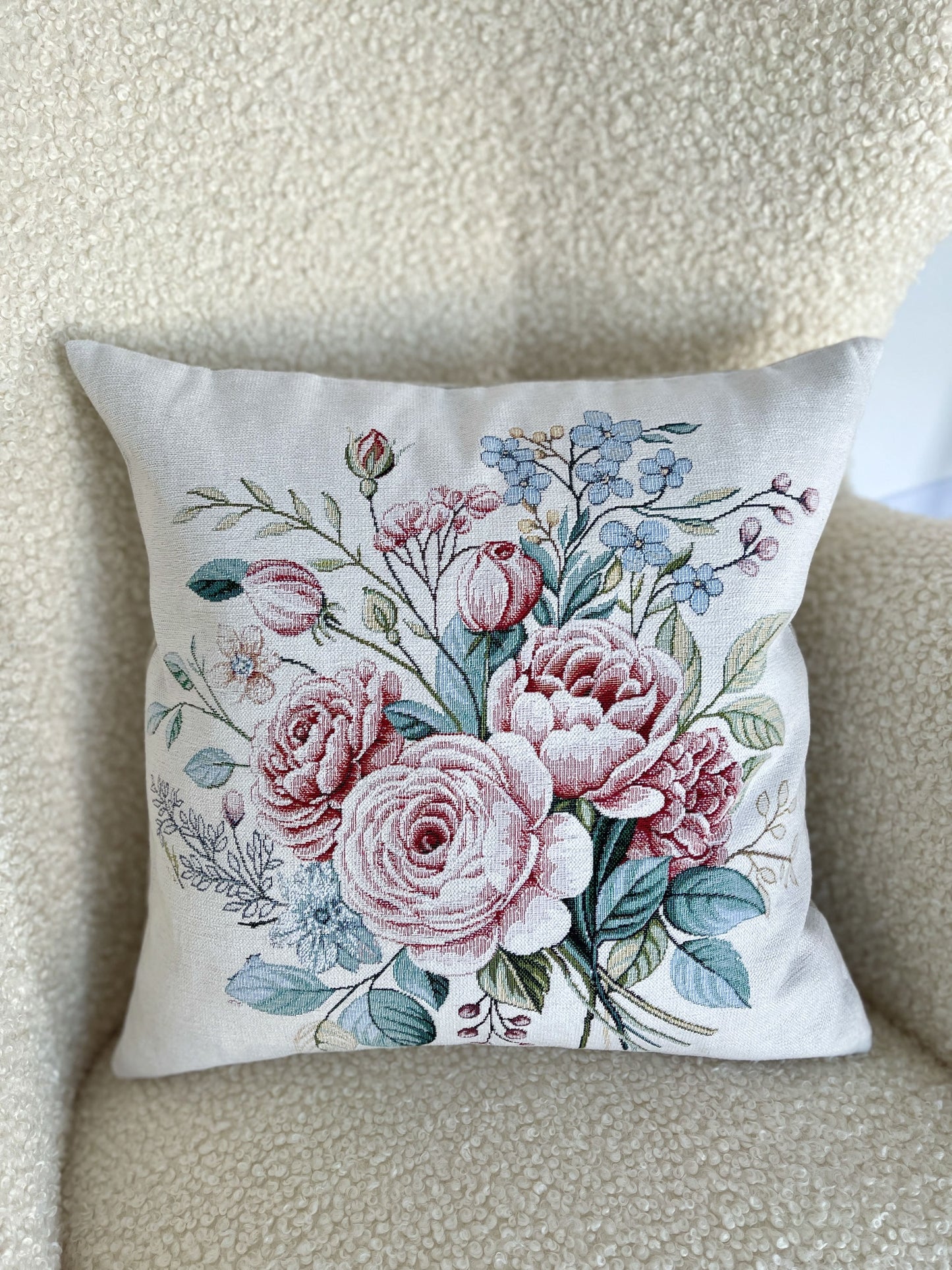Cushion cover «Rose -2» - Premium Tapestry with Microfibre - Textile4Family