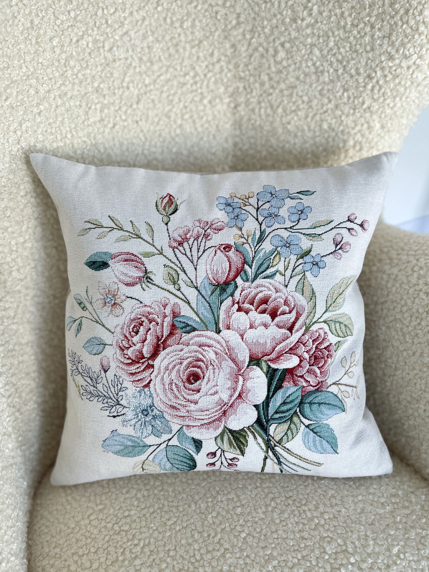 Cushion cover «Rose -2» - Premium Tapestry with Microfibre - Textile4Family