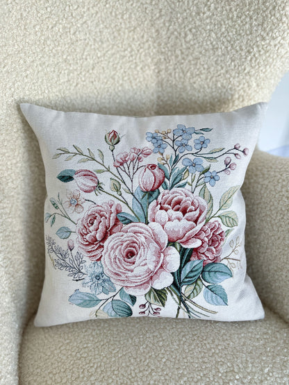 Cushion cover «Rose -2» - Premium Tapestry with Microfibre - Textile4Family