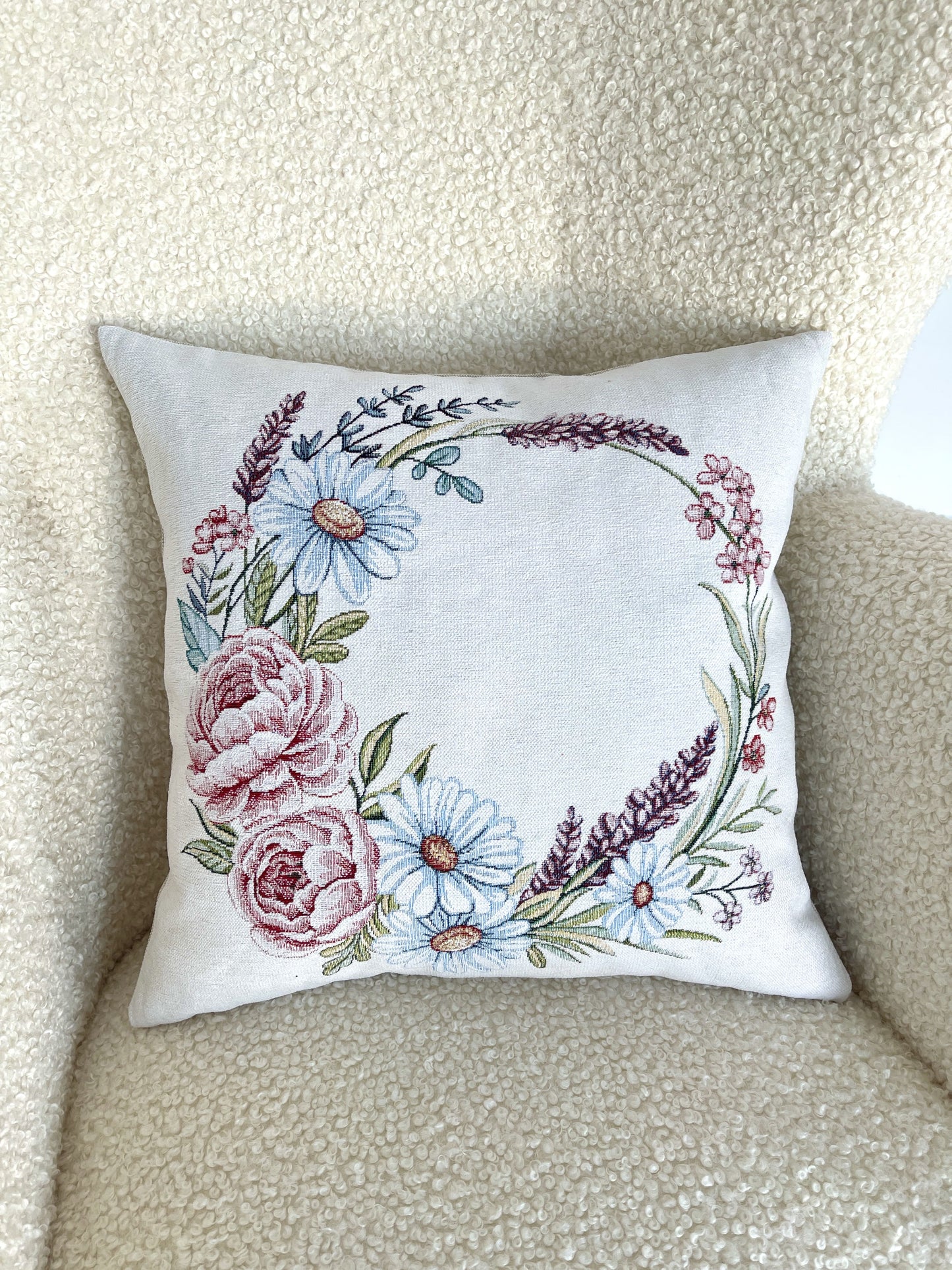 Cushion cover «Rose -3» - Premium Tapestry with Microfibre - Textile4Family