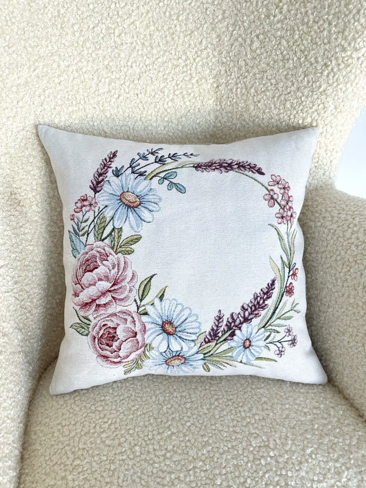Cushion cover «Rose -3» - Premium Tapestry with Microfibre - Textile4Family
