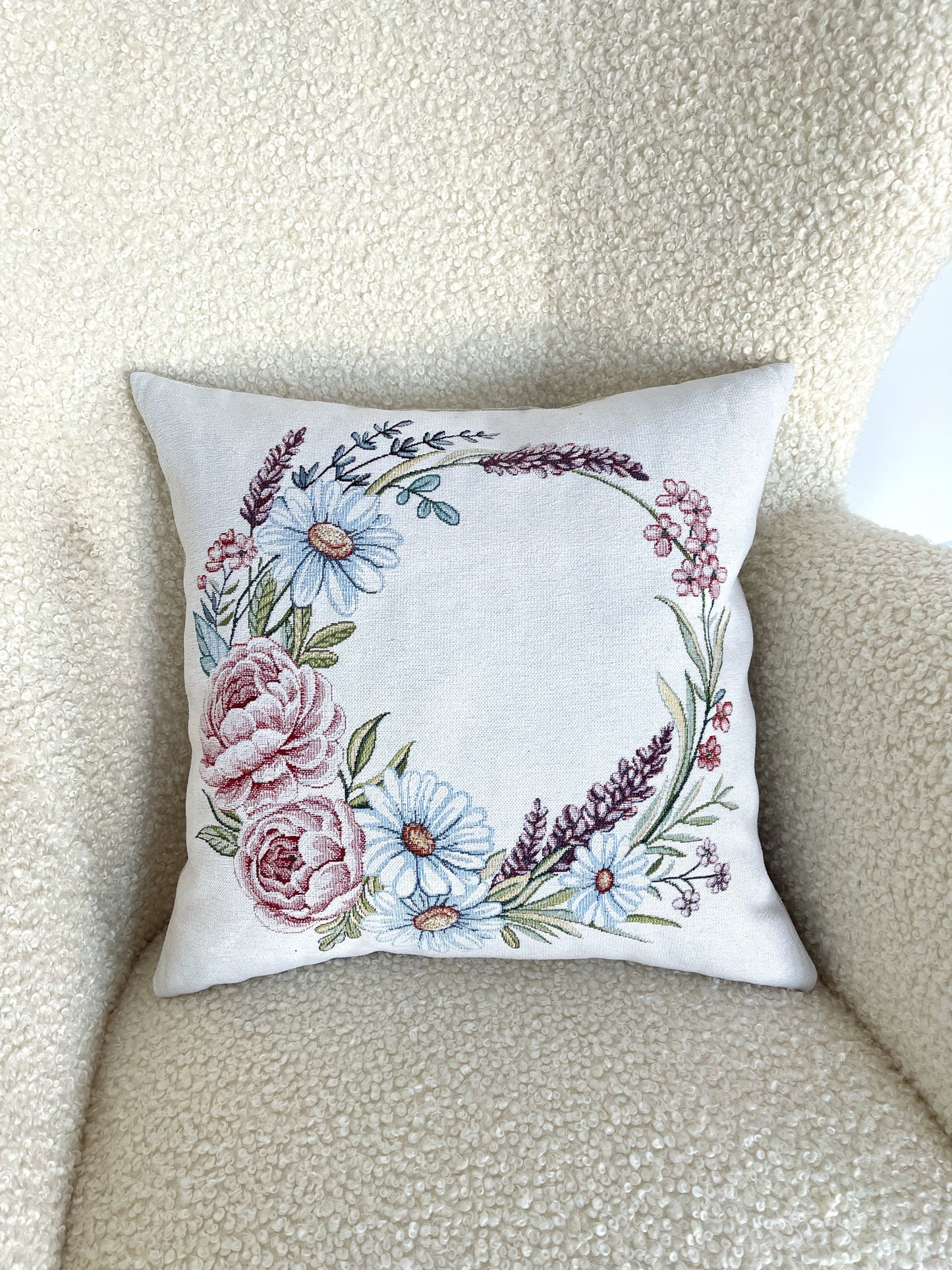 Cushion cover «Rose -3» - Premium Tapestry with Microfibre - Textile4Family