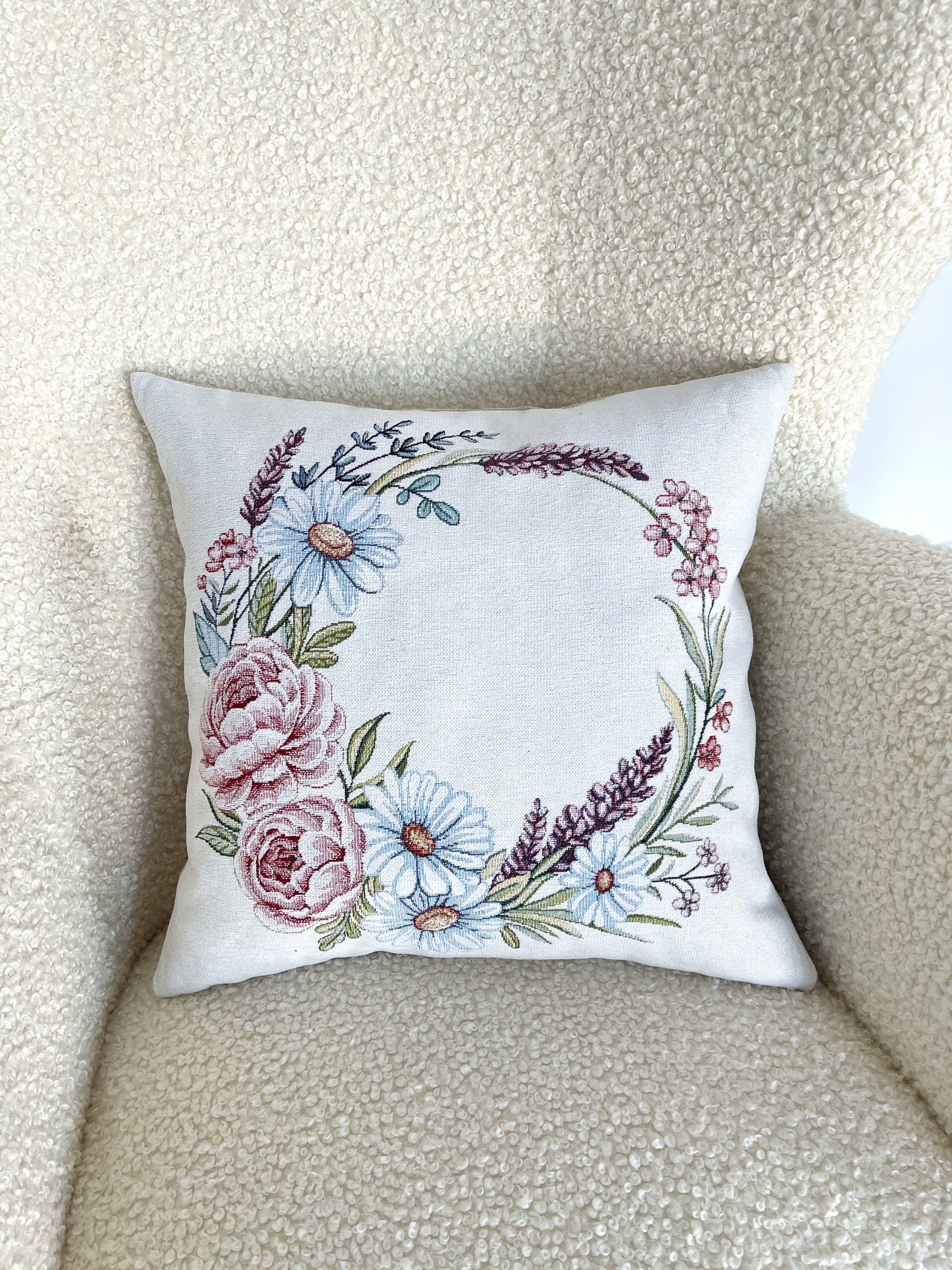 Cushion cover «Rose -3» - Premium Tapestry with Microfibre - Textile4Family