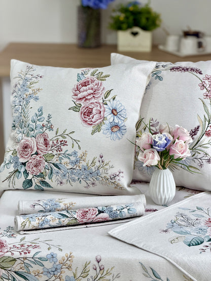 Cushion cover «Rose -1» - Premium Tapestry with Microfibre - Textile4Family