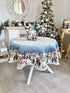 Christmas Round Tablecloth «Magic of Christmas» with Silver Lurex - Premium Gobelin - Textile4Family