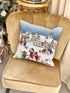 Christmas Pillow cover  «Magic of Christmas» with Silver Lurex - Premium Gobelin - Textile4Family
