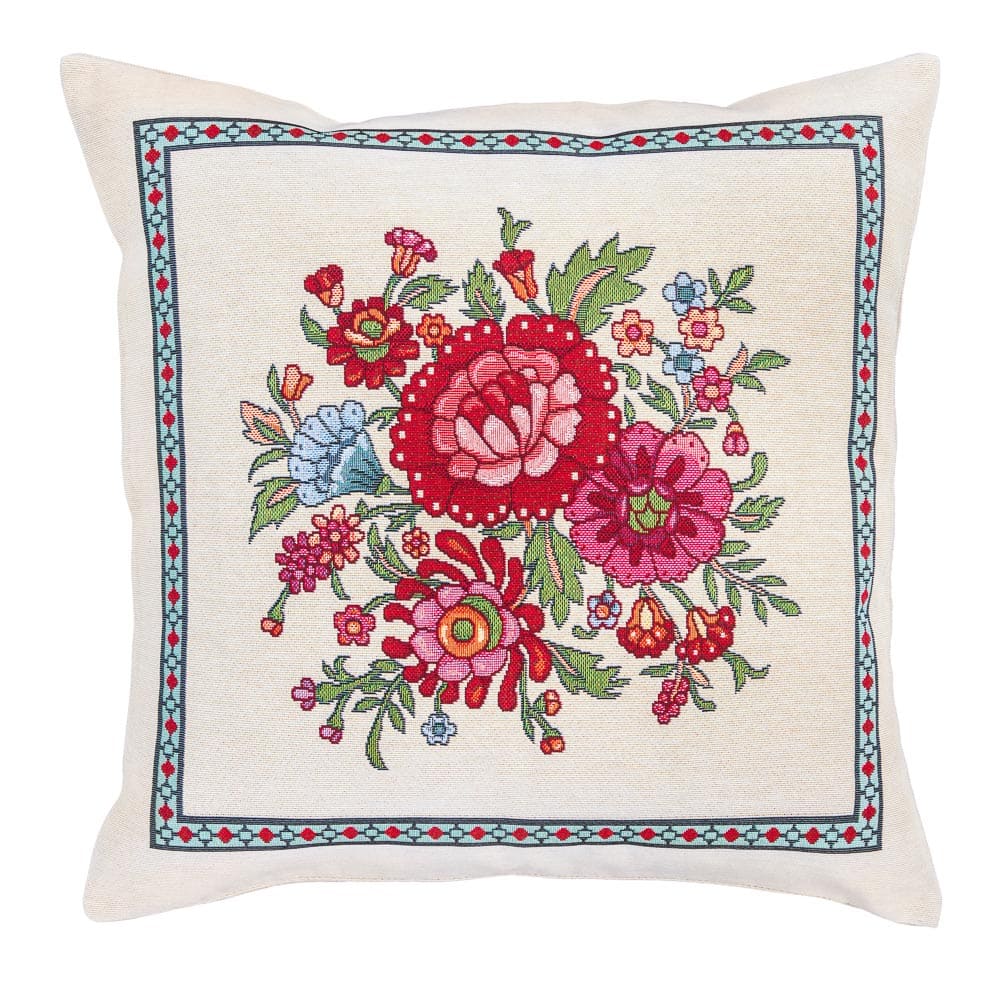 Cushion cover «Folk Floral» - Premium Tapestry - Textile4Family