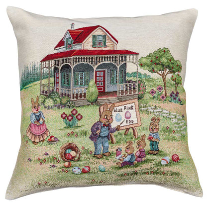 Easter tapestry cushion cover «Easter holiday»