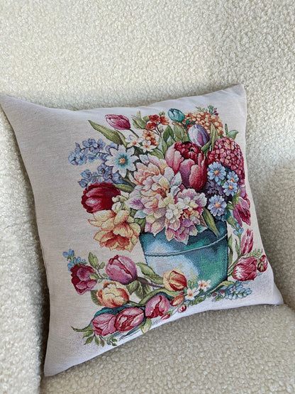Cushion cover «Tulip Bouquet» - Premium Tapestry - Textile4Family