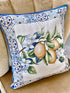 Tapestry cushion cover "Lemon Majolica-3" with microfibre - Textile4Family