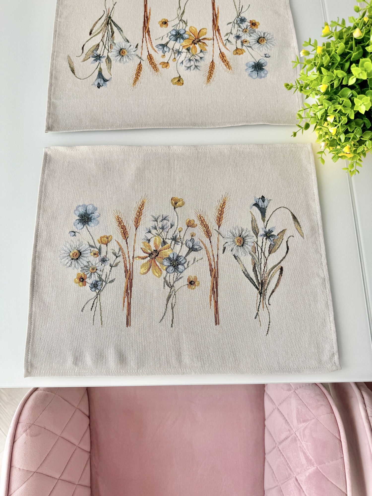 Tapestry Placemats set «Tenderness» Limaso Textile