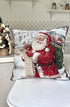 Christmas tapestry cushion cover «Santa’s letter» with golden thread